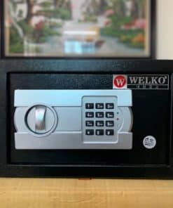 Két sắt mini welko HS28AC, két sắt khóa điện tử (Mã: HS-DTW-28AC)