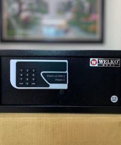 Két sắt mini welko HS42Z, két sắt khóa điện tử (Mã: HS-DTW-42Z)