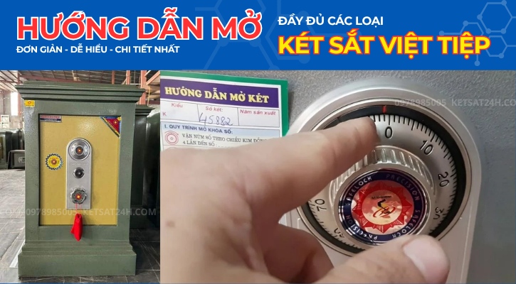 [Hướng dẫn] Cách mở két sắt Việt Tiệp các loại dễ hiểu nhất