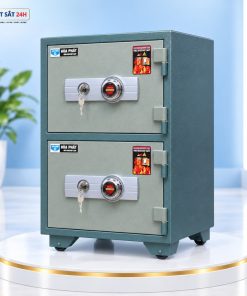 Bán két sắt tại Hà Nội| Két sắt chính hãng, giá tốt nhất Két sắt Hòa Phát KS50T2 khóa cơ 2 ngăn