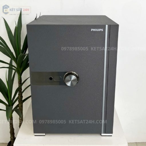 Két sắt Philips SBX202-6C0 vân tay điện tử nhập khẩu