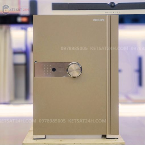 Két sắt Philips SBX202-6C0 vân tay điện tử nhập khẩu