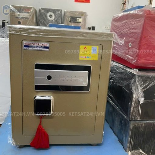 Két sắt cao cấp Việt Tiệp KV52PR vân tay mã số kết nối điện thoại