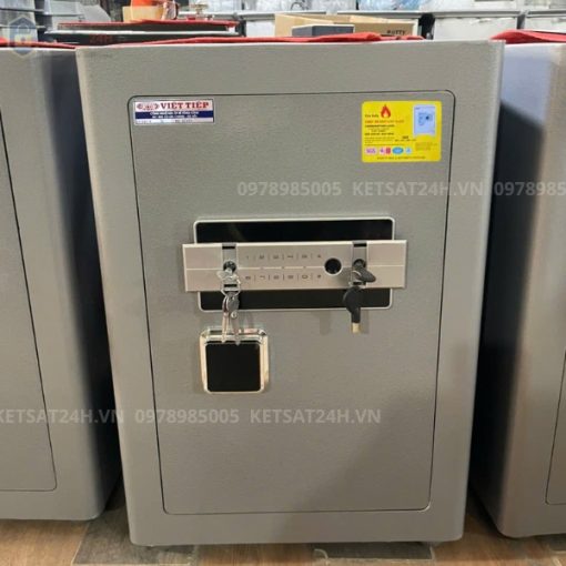 Két sắt cao cấp Việt Tiệp KV63PR vân tay mã số kết nối điện thoại