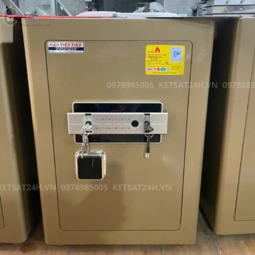 Két sắt cao cấp Việt Tiệp KV63PR vân tay mã số kết nối điện thoại