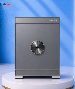 Bán két sắt tại Hà Nội| Két sắt chính hãng, giá tốt nhất Két sắt Philips SBX602-5CU vân tay điện tử kết nối điện thoại xám