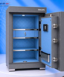 Két sắt Philips SBX602-8CU vân tay điện tử kết nối điện thoại