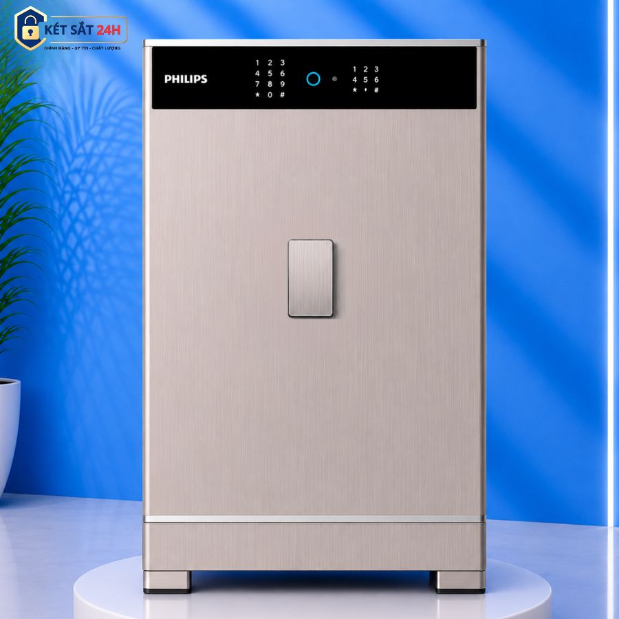 ket-sat-philips-sbx701-8b0-van-tay-dien-tu Két sắt Philips SBX701-8B0 vân tay điện tử
