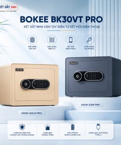 Bán két sắt tại Hà Nội| Két sắt chính hãng, giá tốt nhất Két sắt BOKEE BK30VT Pro mini vân tay điện tử kết nối điện thoại