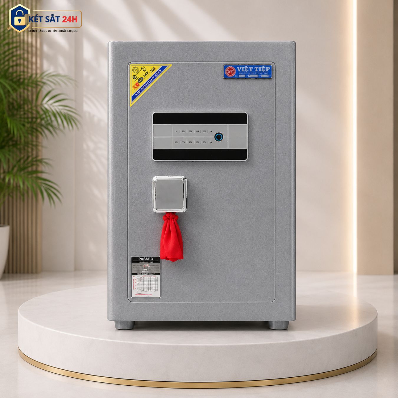 Két sắt cao cấp Việt Tiệp K55 Plus vân tay điện tử kết nối điện thoại