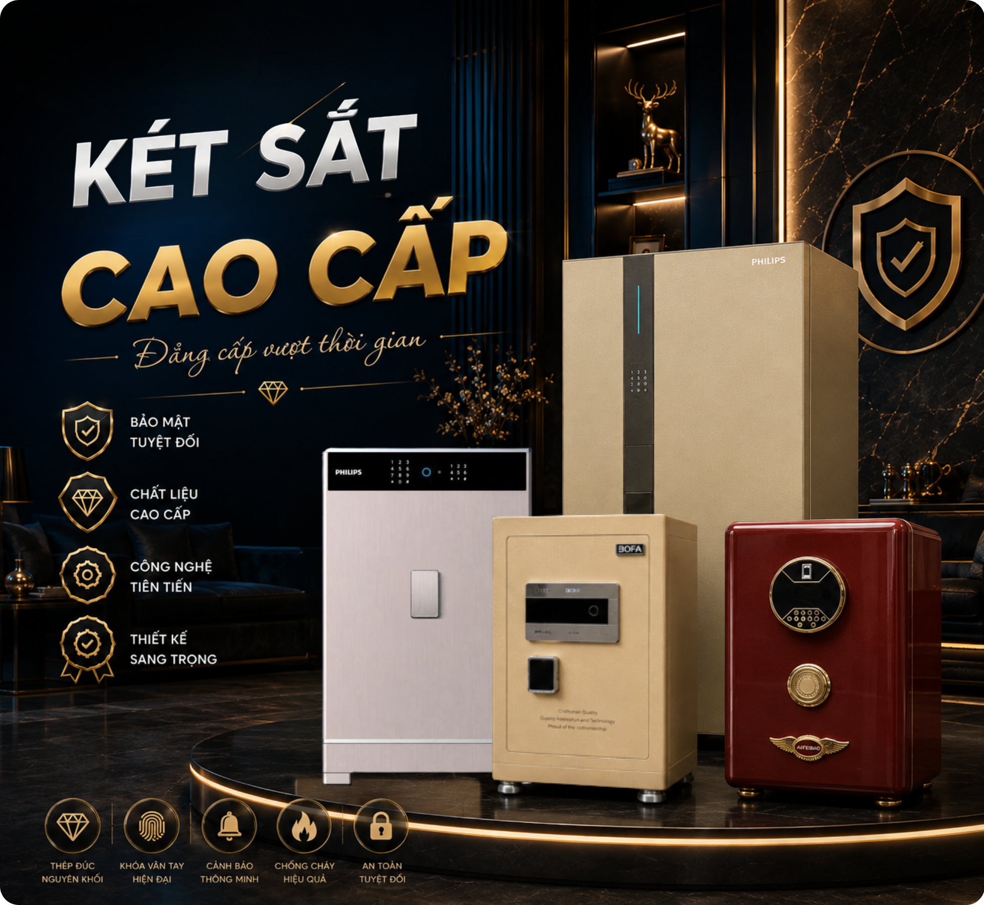 Két sắt chính hãng - Bán két sắt tại Hà Nội -