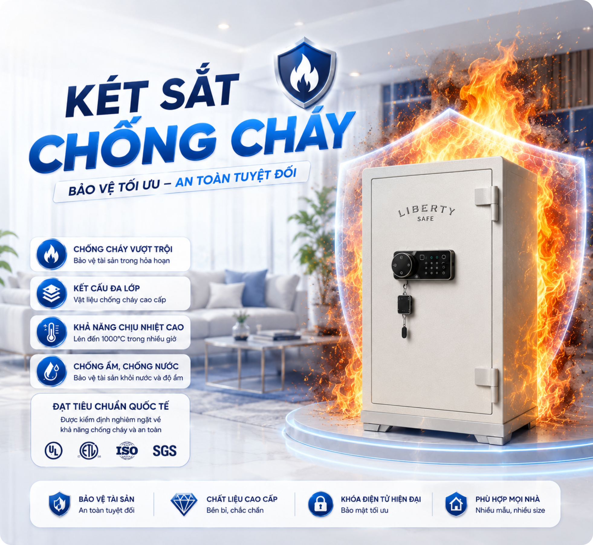 Két sắt chính hãng - Bán két sắt tại Hà Nội -