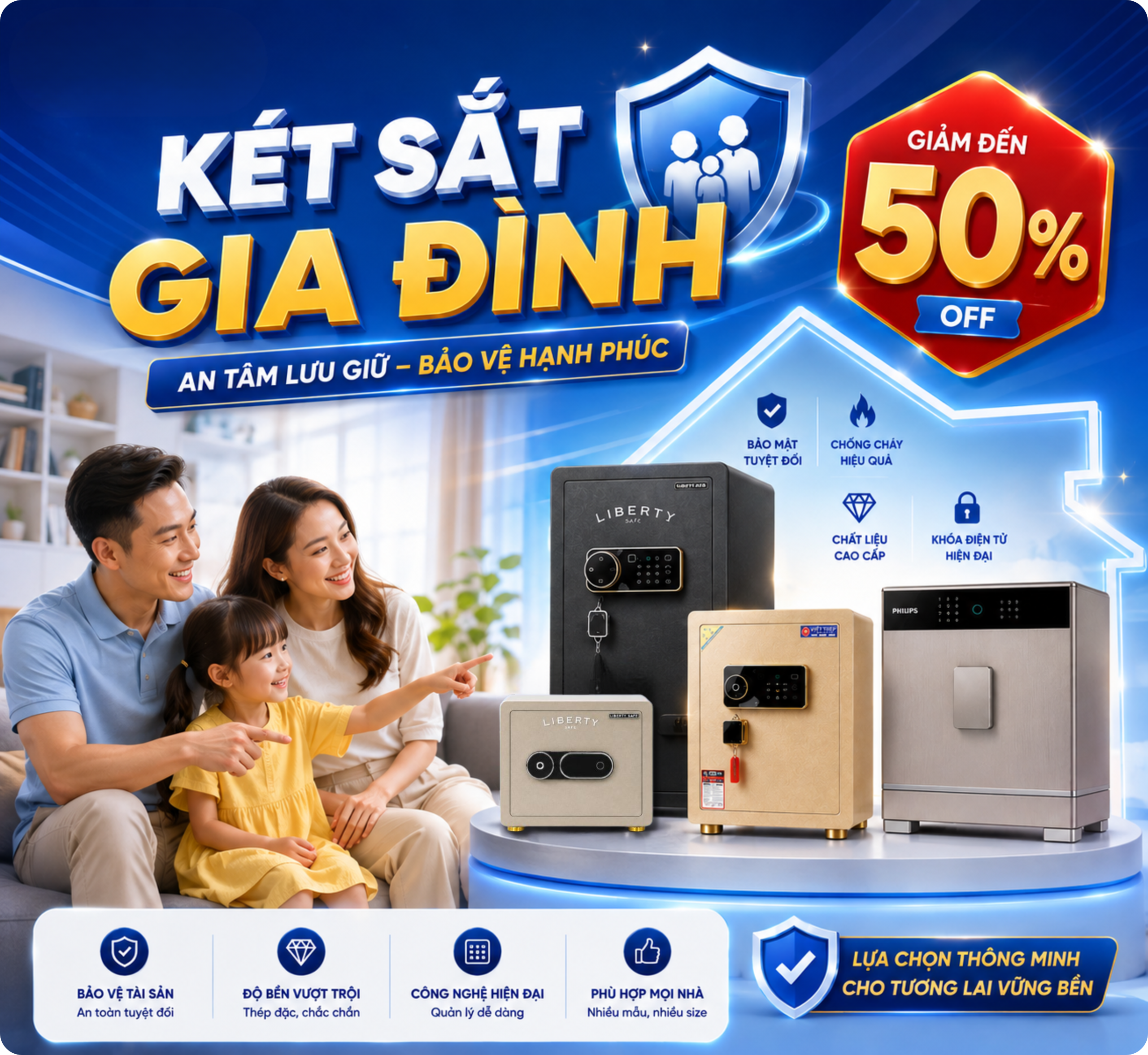 Két sắt chính hãng - Bán két sắt tại Hà Nội -