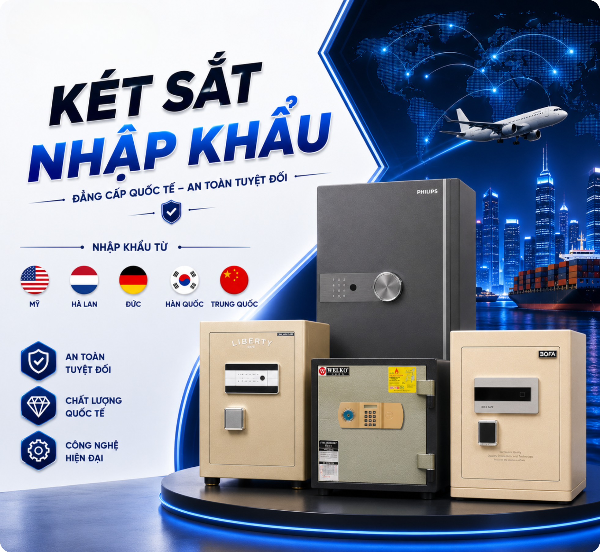 Két sắt chính hãng - Bán két sắt tại Hà Nội -