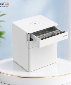 Bán két sắt tại Hà Nội| Két sắt chính hãng, giá tốt nhất Két sắt Philips SBX302-5PC mini vân tay điện tử sạc không dây